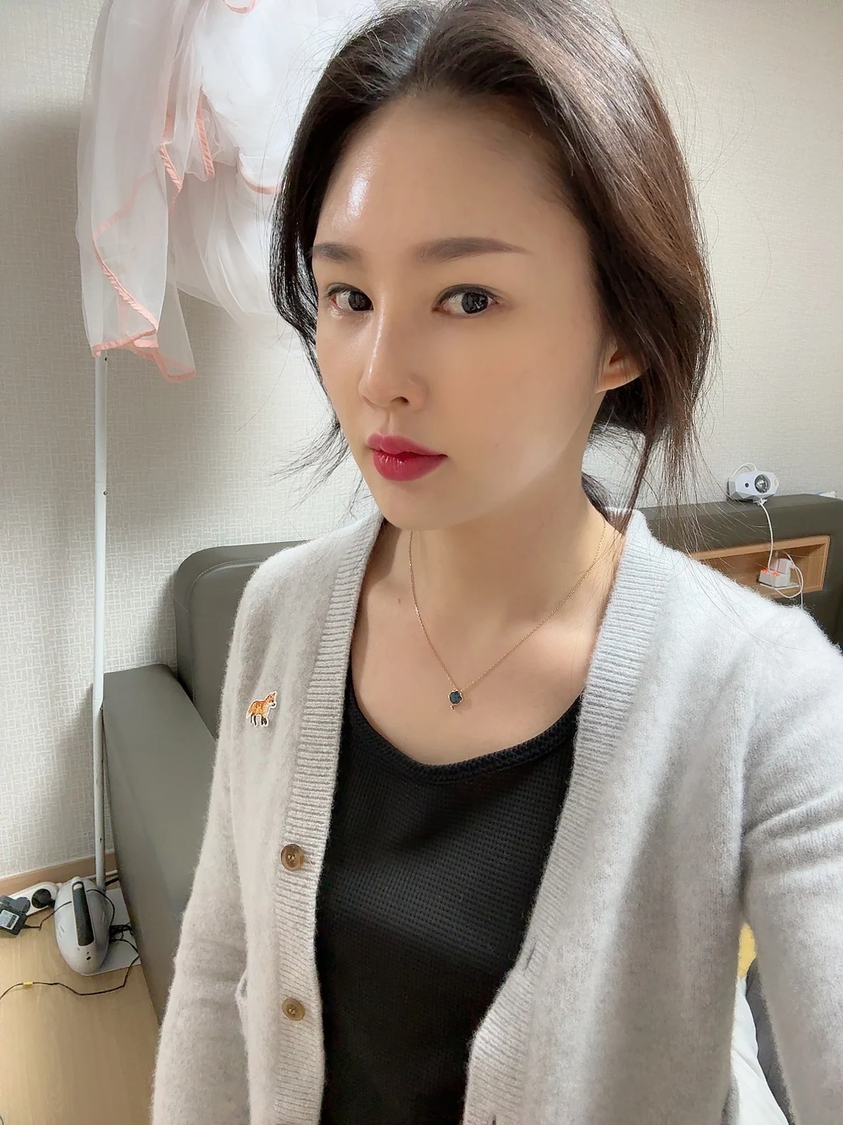 Revision double-eyelid surgery and Wonder canthoplasty: three-month follow-up · Case 043 at Answer Plastic Surgery. Three months: angled view of the eye area, supplied by Answer Plastic Surgery for case ANS-043.